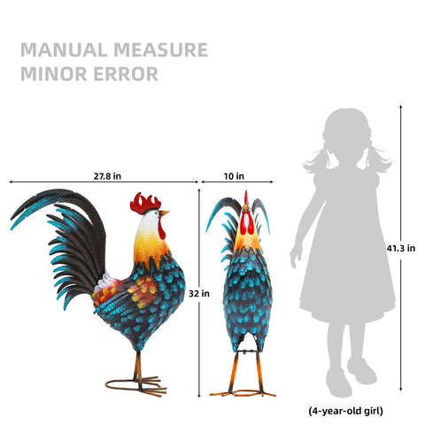 Autodaya artistic large rooster garden statue makes a thoughtful gift.