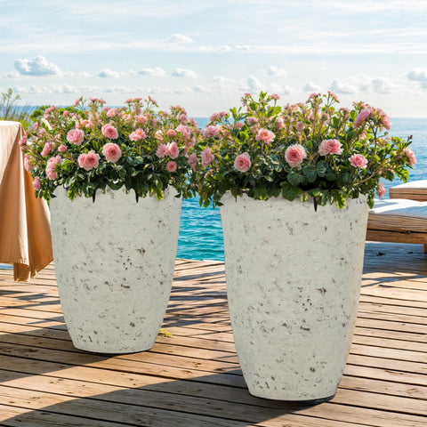 Autodaya country white planter porch vintage charm