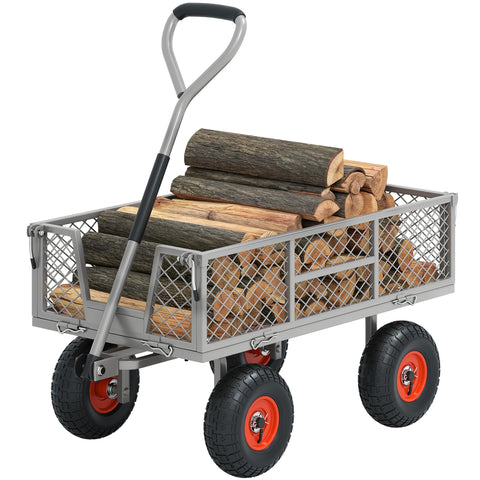 Autodaya garden cart featuring a 180-degree rotating handle for easy maneuvering.
