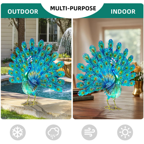 Autodaya weather-resistant sculpture provides durable beauty for patios, lawns, and entryways.