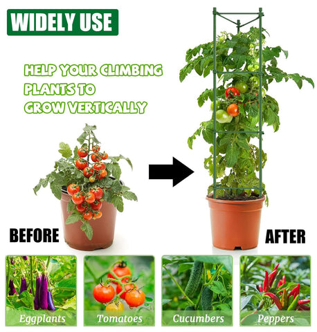 AUTOHAOL versatile garden stakes support ground vegetables and potted plants