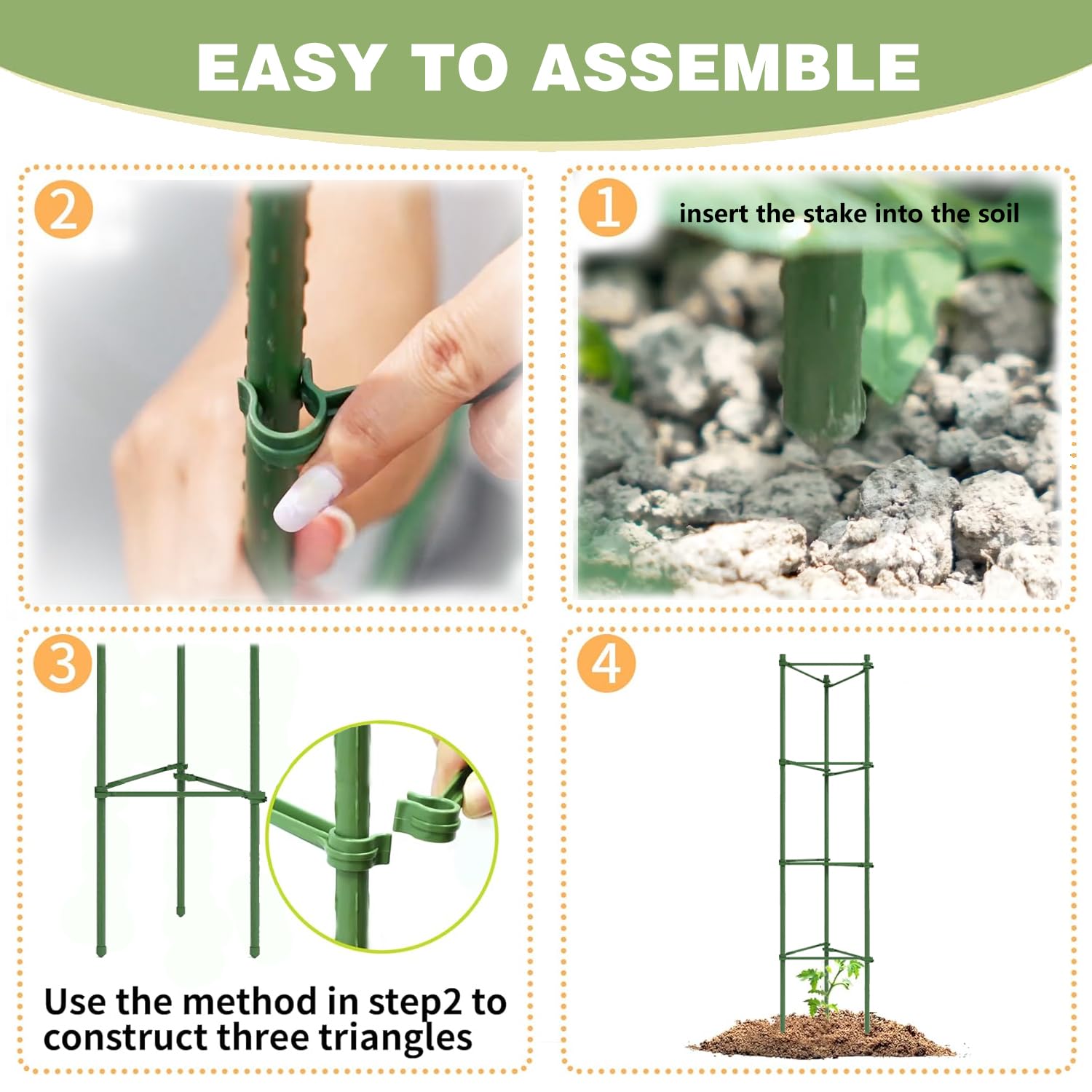 AUTOHAOL green trellis blends with plants while guiding vines