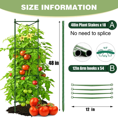 AUTOHAOL snap-on arms stabilize climbing plants for vertical growth
