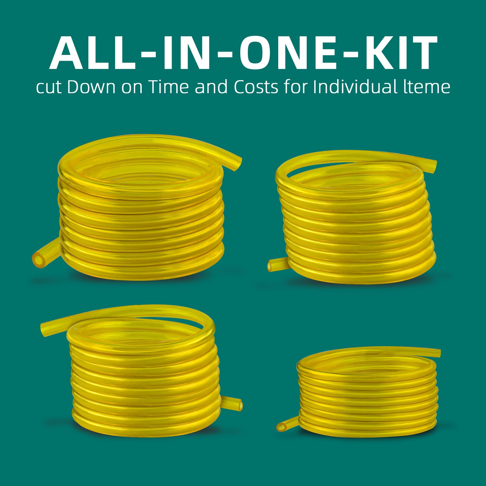 AUTOKAY oil, gas, and corrosion-resistant hose for longer life.