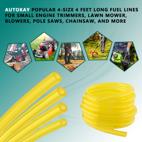 AUTOKAY 1/8 x 3/16 inch hose for reliable small-engine connections.