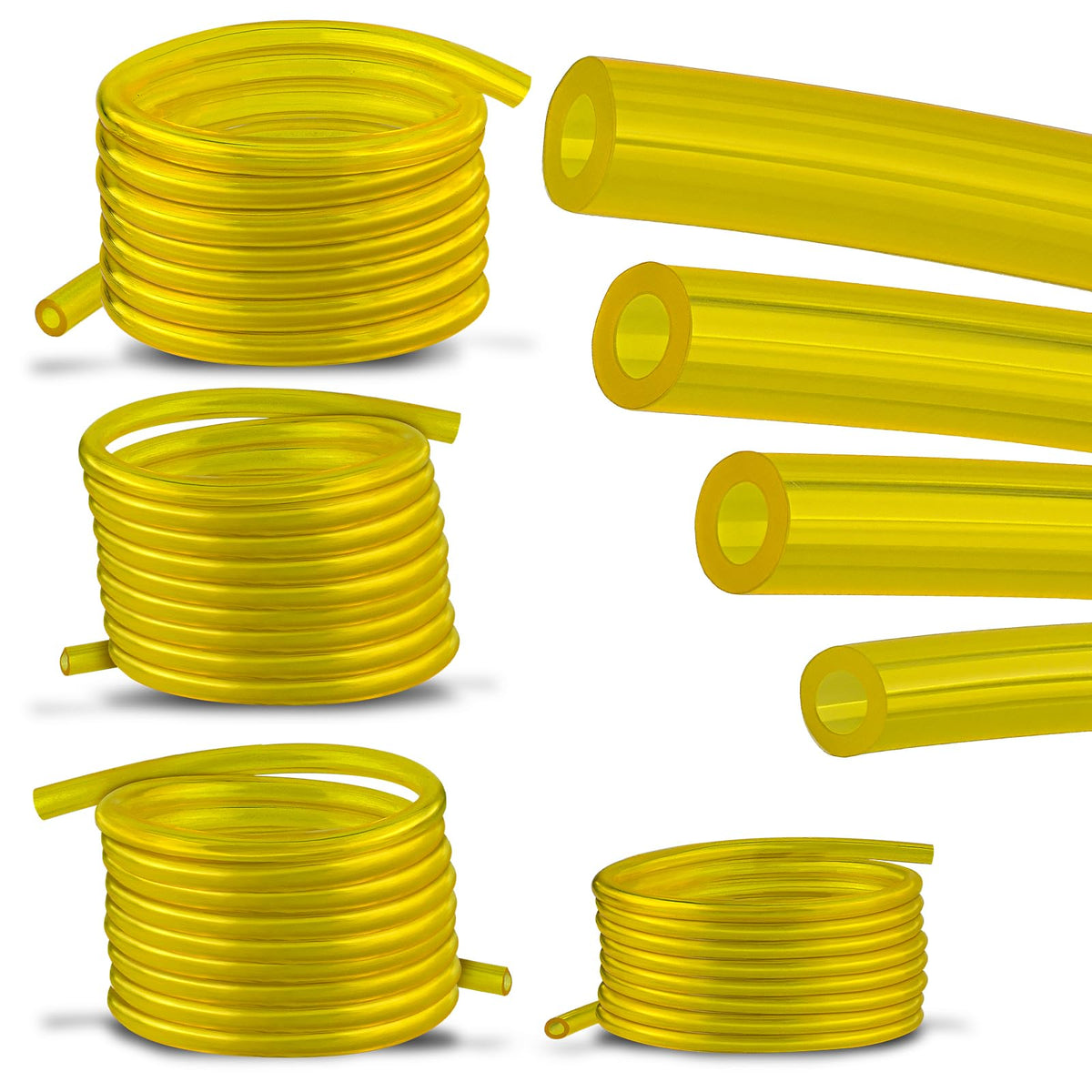 AUTOKAY four-size fuel line kit for small engines, ready for quick replacements.