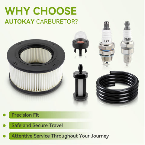AUTOKAY kit packaging image showing complete maintenance set for Stihl compatibility.