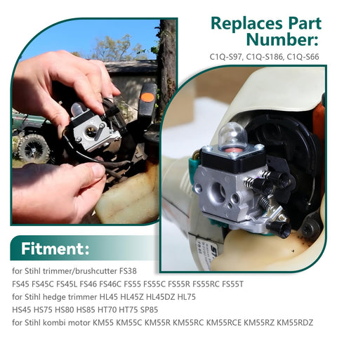 AUTOKAY primer bulbs and gasket set for smooth starting.