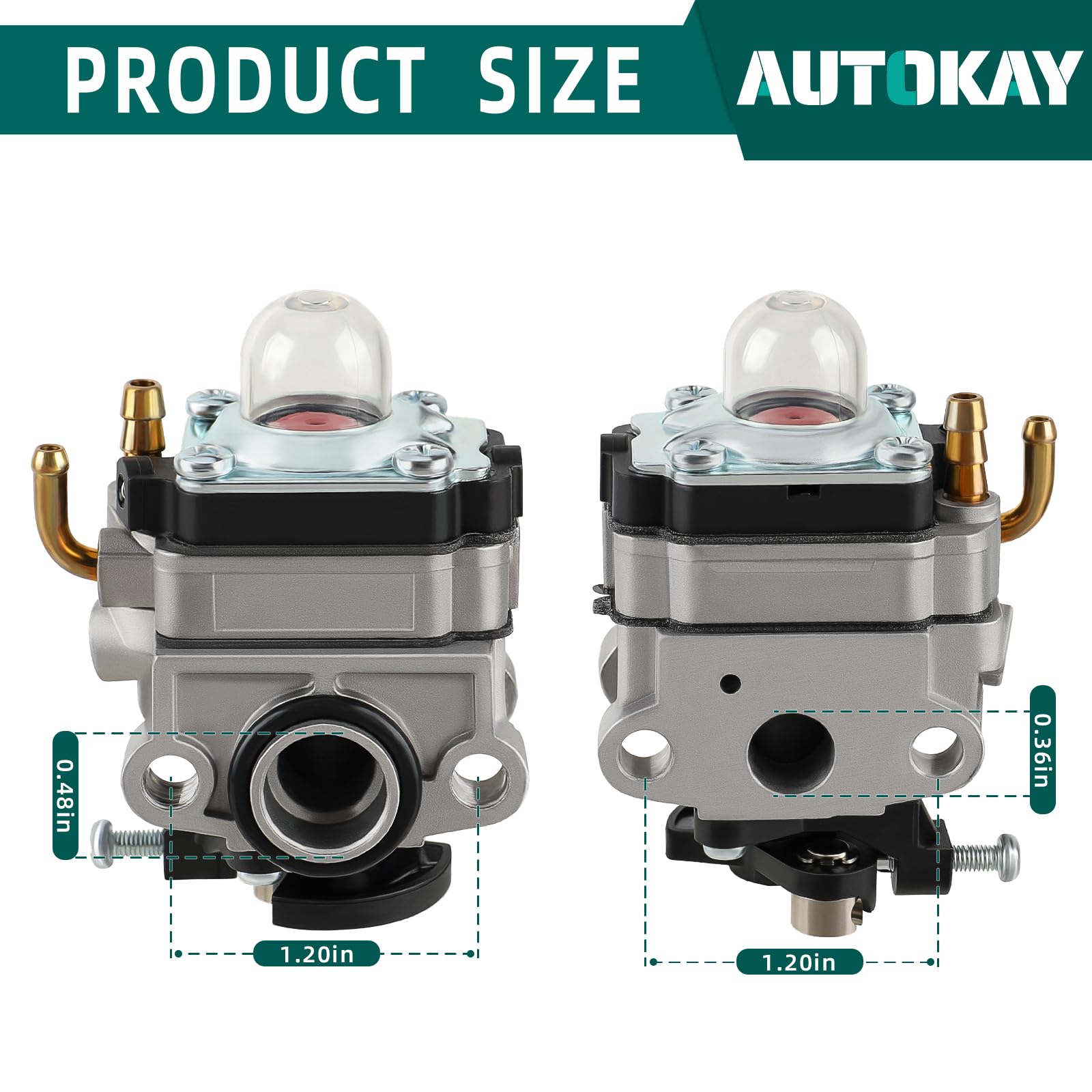 AUTOKAY primer bulbs kit helps quick, reliable fuel priming for fast startup