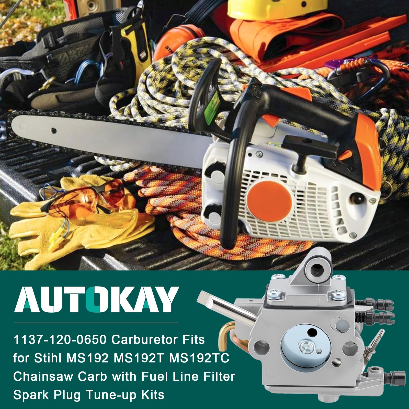 AUTOKAY STIHL MS192 assembly view with compatible mounting points