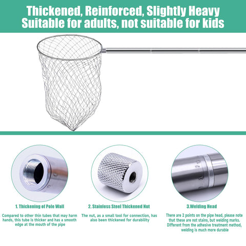 Autokcan pole set with handles and adjustable length for flexible use