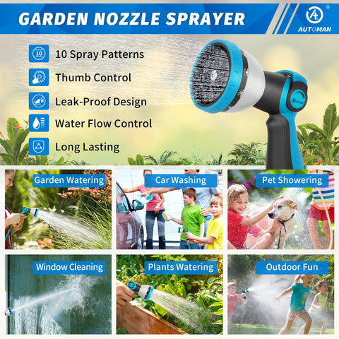 AUTOMAN 3-4-inch Thread compatibility with standard hoses for quick setup.