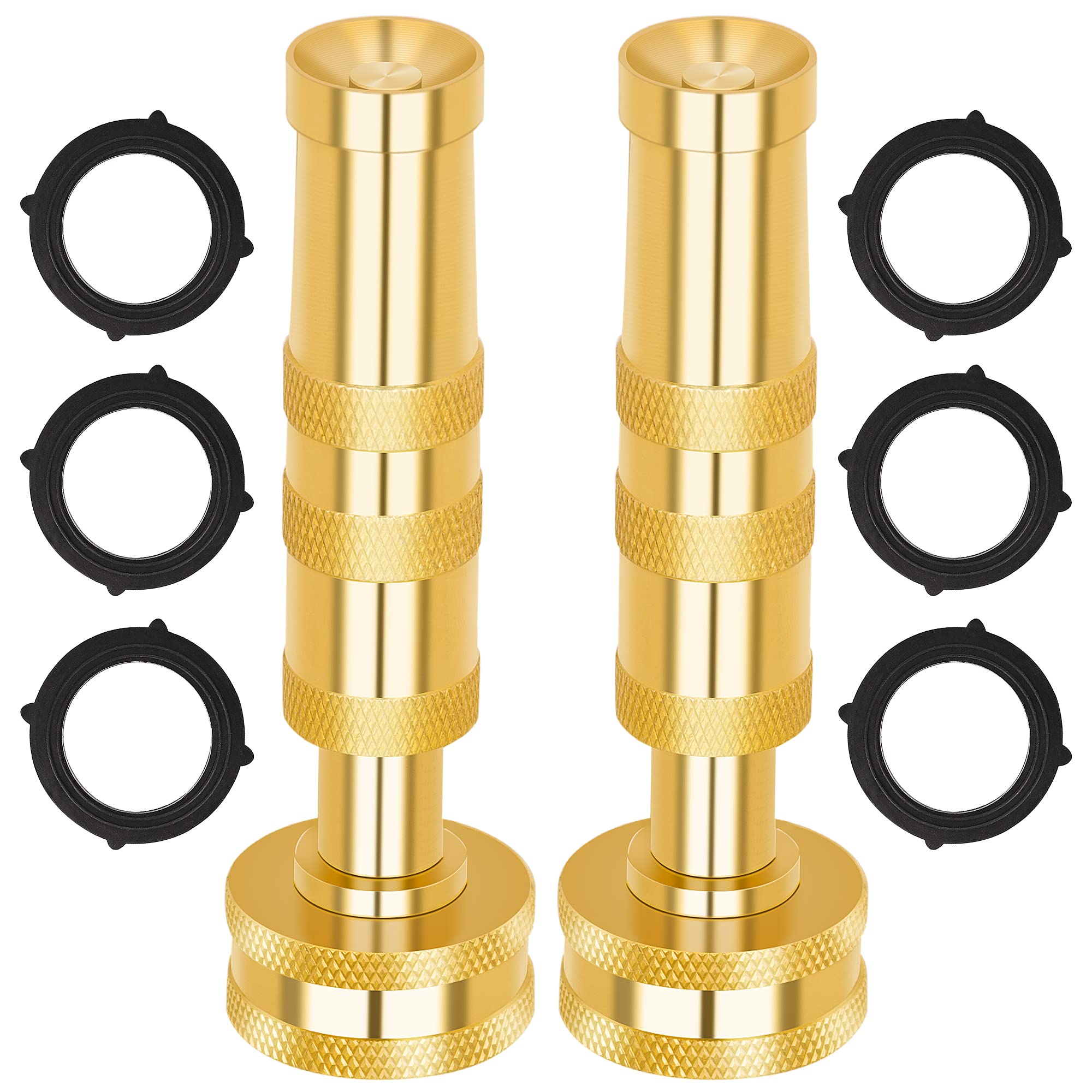 AUTOMAN Brass Hose Nozzle with heavy-duty construction for reliable outdoor use.