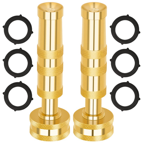 AUTOMAN Brass Hose Nozzle with heavy-duty construction for reliable outdoor use.