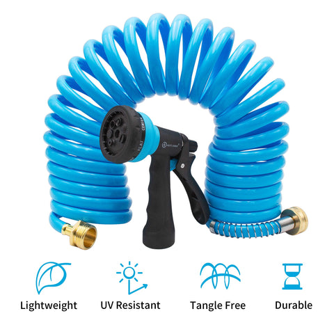 AUTOMAN EVA 7-pattern nozzle offers versatile spray options for plants and cleaning.