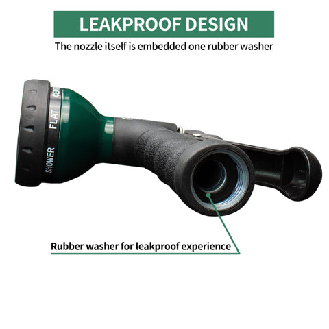 AUTOMAN garden hose nozzle fits standard 3/4-inch GHT hoses