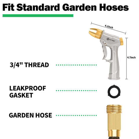 AUTOMAN high-pressure jet setting delivers powerful cleaning for patios and cars.