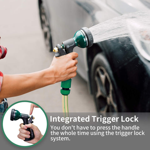 AUTOMAN garden hose nozzle all-metal construction for rugged performance
