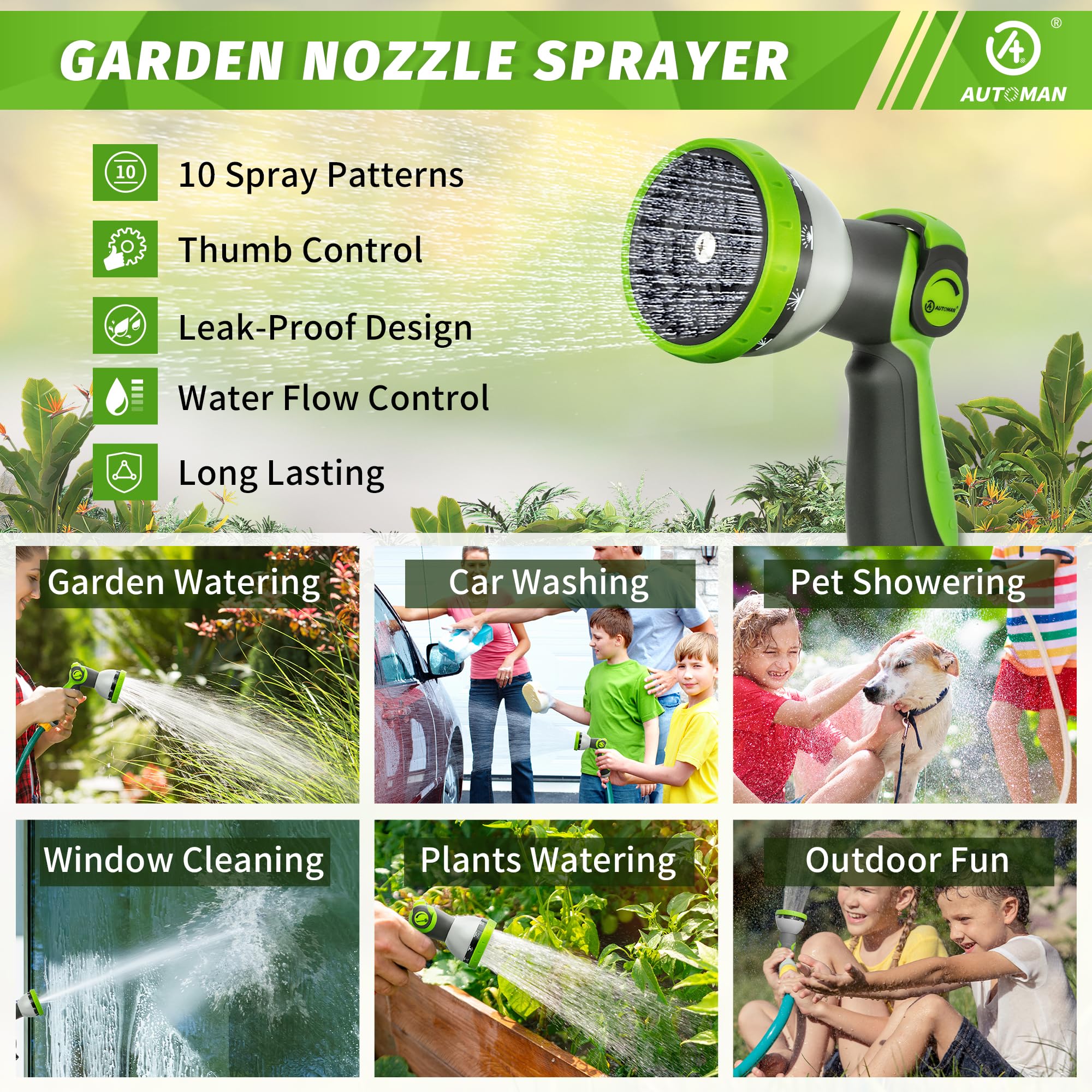 AUTOMAN 2 pack offers value for watering and cleaning tasks