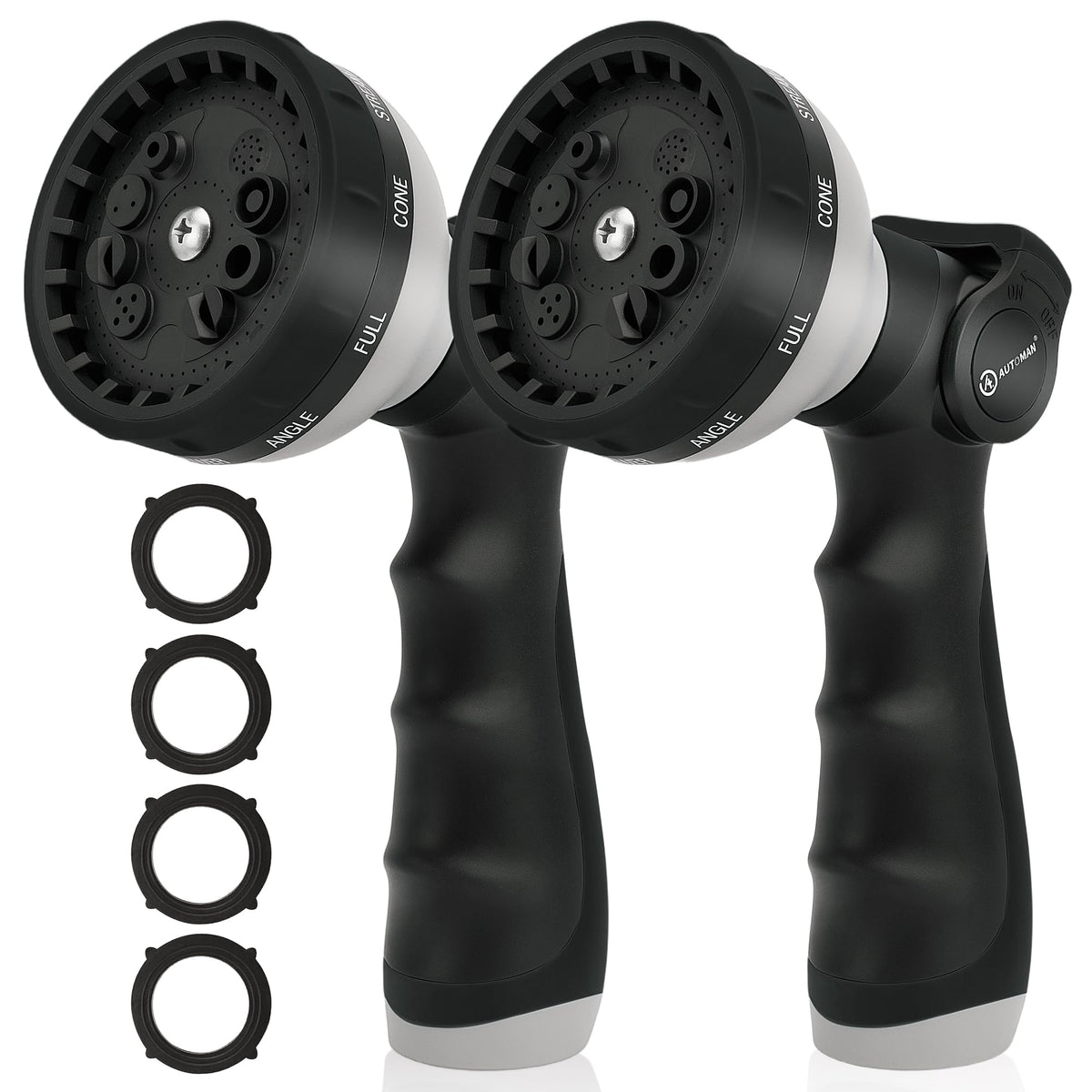 AUTOMAN garden nozzle 10-pattern spray for flexible watering tasks
