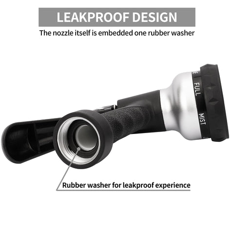 AUTOMAN garden nozzle with lock bar for steady water flow