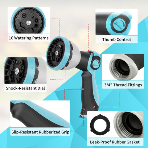 AUTOMAN metal construction highlights durable, corrosion-resistant nozzle.