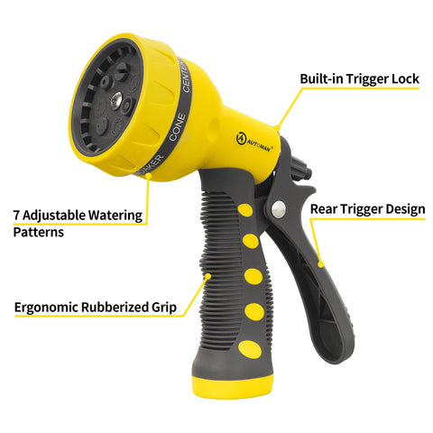 AUTOMAN heavy-duty ABS+TPR body offers durable yet lightweight handling.
