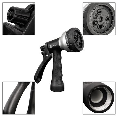 AUTOMAN hose nozzle fits standard 3/4 inch hoses for quick compatibility
