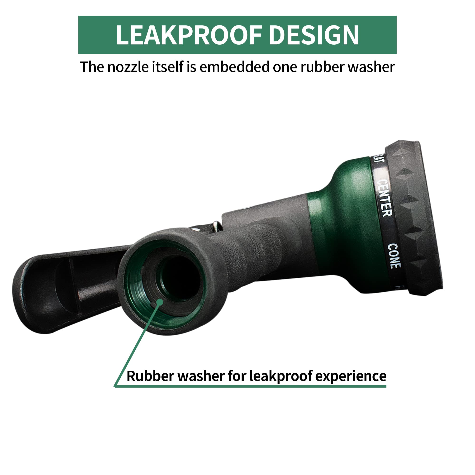 AUTOMAN 3/4-inch hose-thread fit simplifies attachment to most standard hoses.