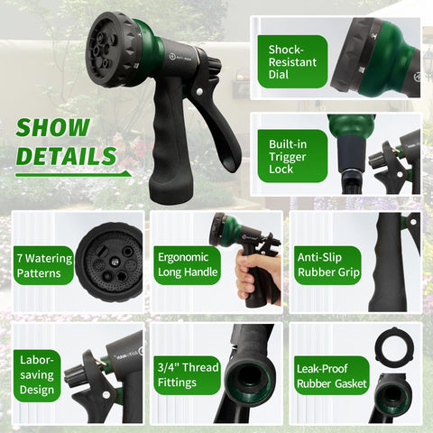 Leak-free connection ensures a secure fit on standard hoses.