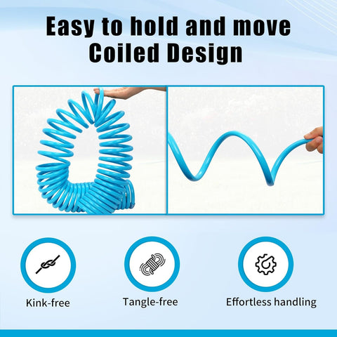 AUTOMAN lightweight hose in hand supports easy maneuvering during chores.