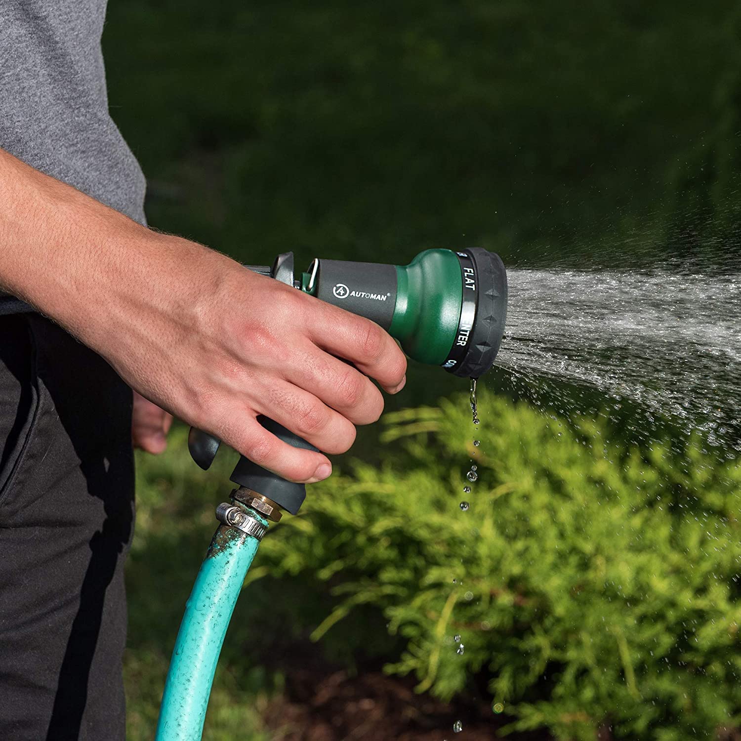 AUTOMAN nozzle suitable for outdoor cleaning and multiuse tasks