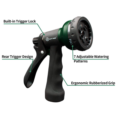 AUTOMAN Pattern Dial for easy switching between spray styles during outdoor tasks.
