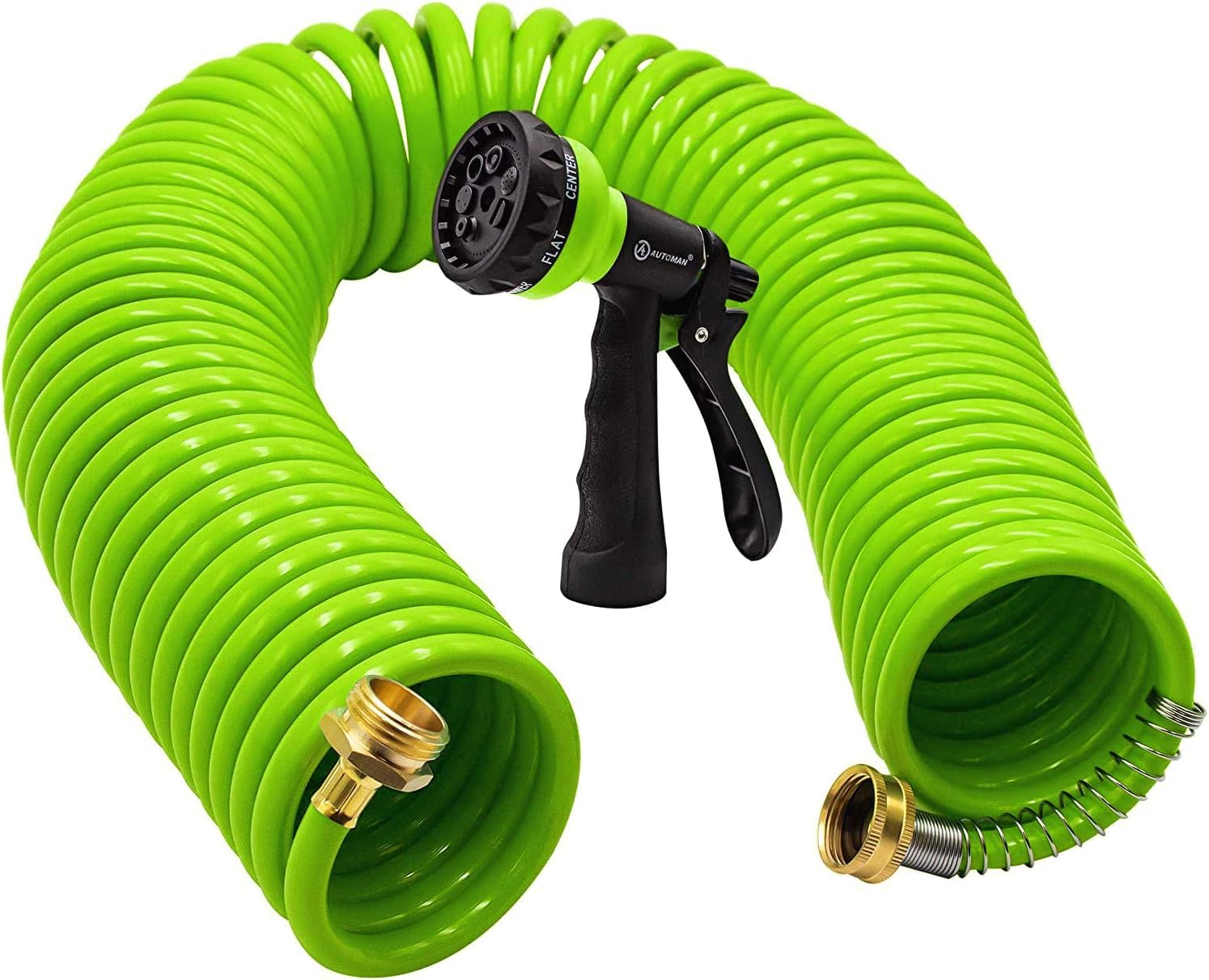 AUTOMAN Recoil Garden Hose 50ft extended reach for easy watering