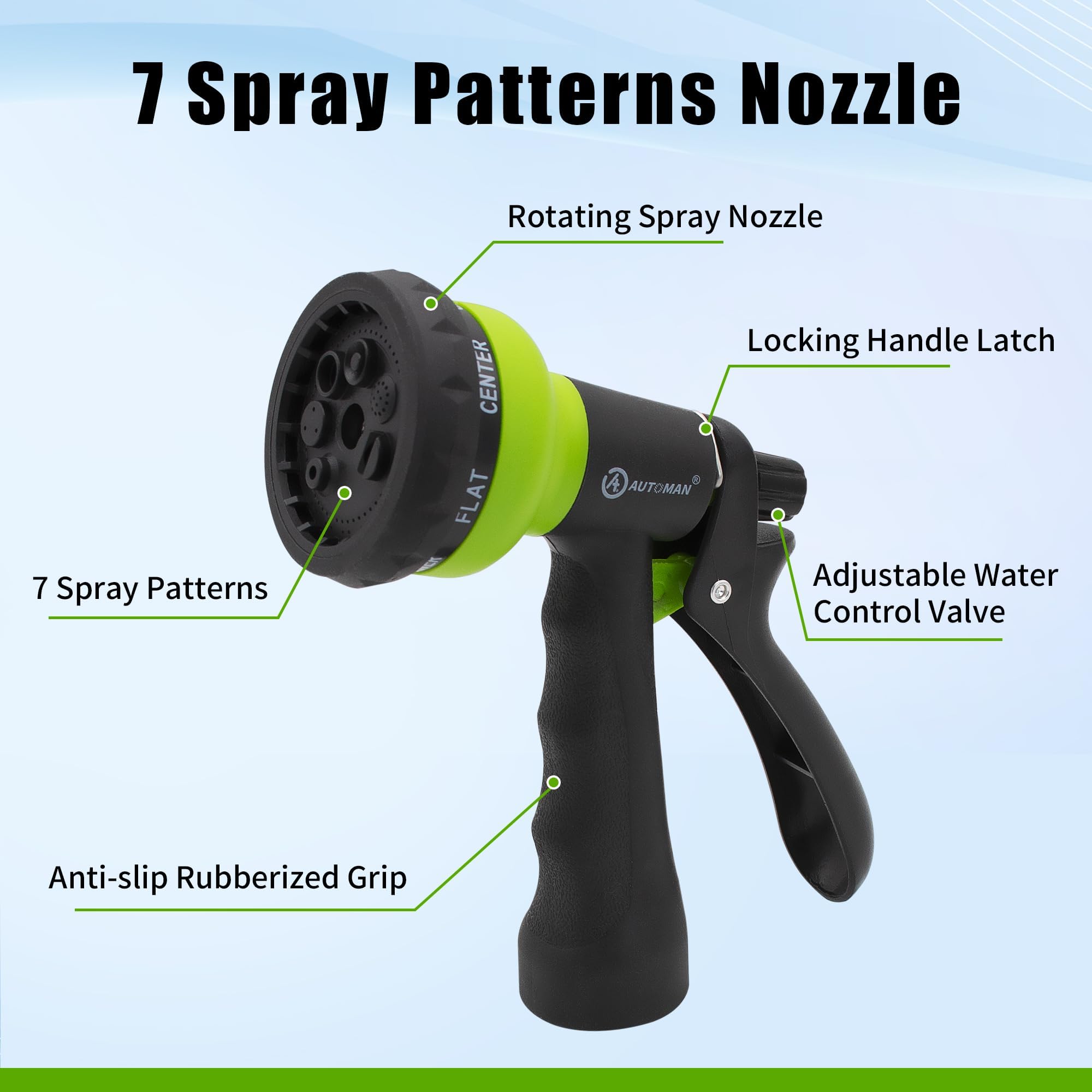 AUTOMAN Recoil EVA curly design stays flexible and kink-free
