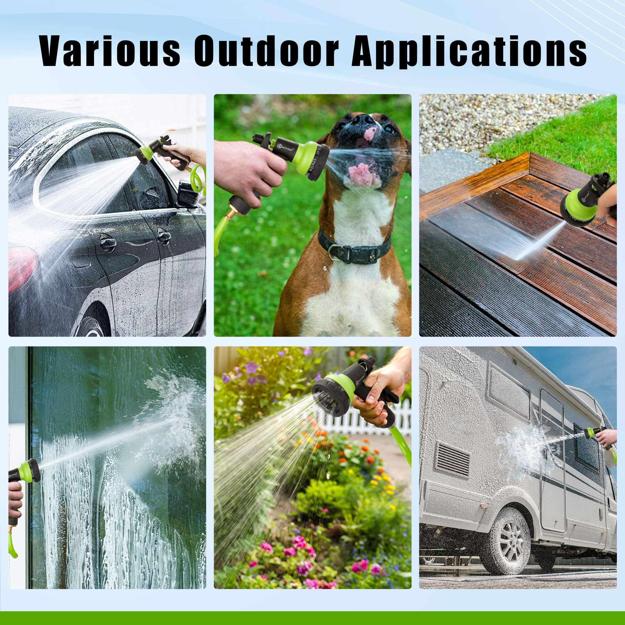 AUTOMAN Recoil hose ideal for watering plants and patio cleaning