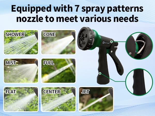 AUTOMAN retractable hose - space-saving coil for tidy storage.