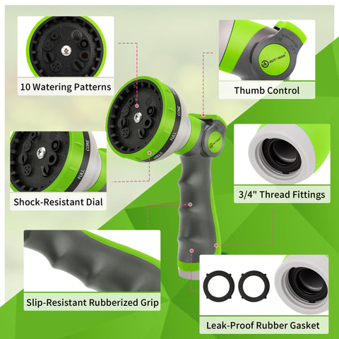AUTOMAN sturdy ABS plastic body resists corrosion for durable use.
