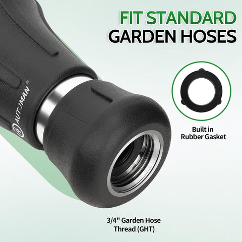 AUTOMAN universal 3/4-inch connector fits American standard hoses with a tight seal.