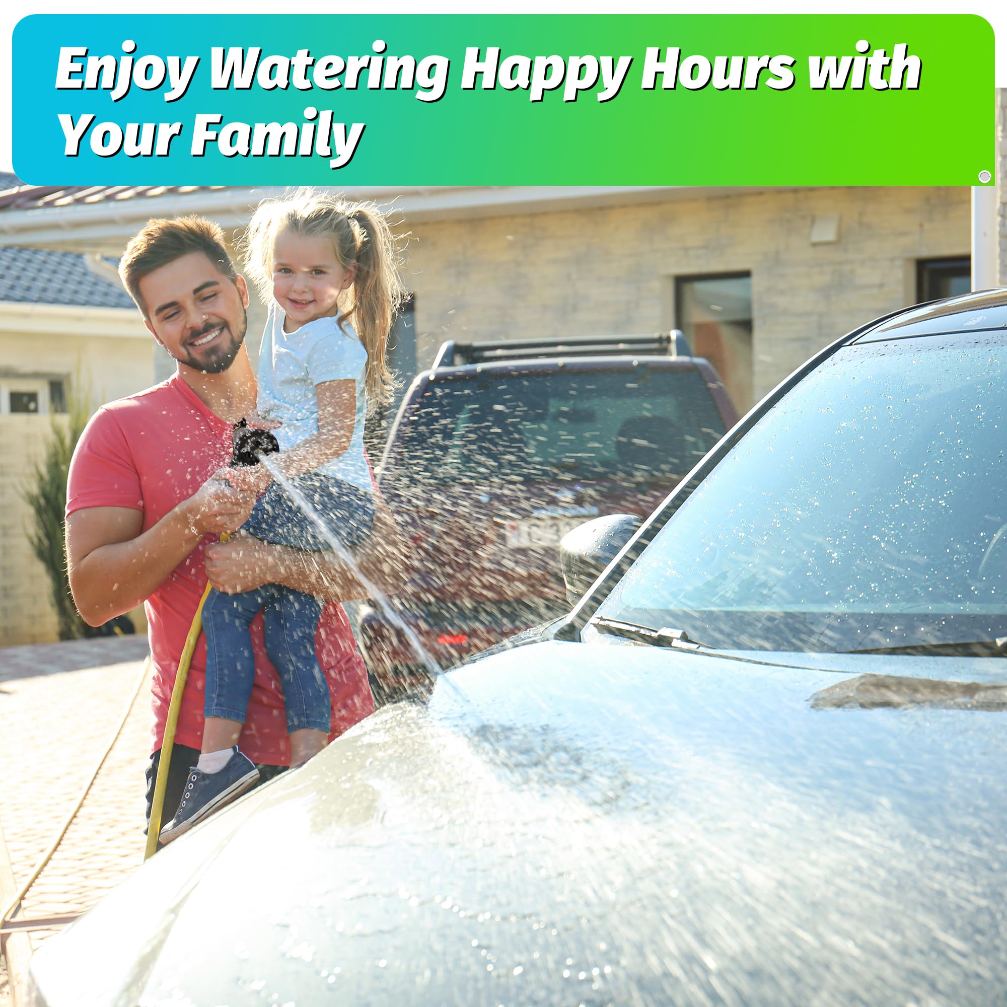 AUTOMAN versatile nozzle for garden care, car washing, windows, and pets
