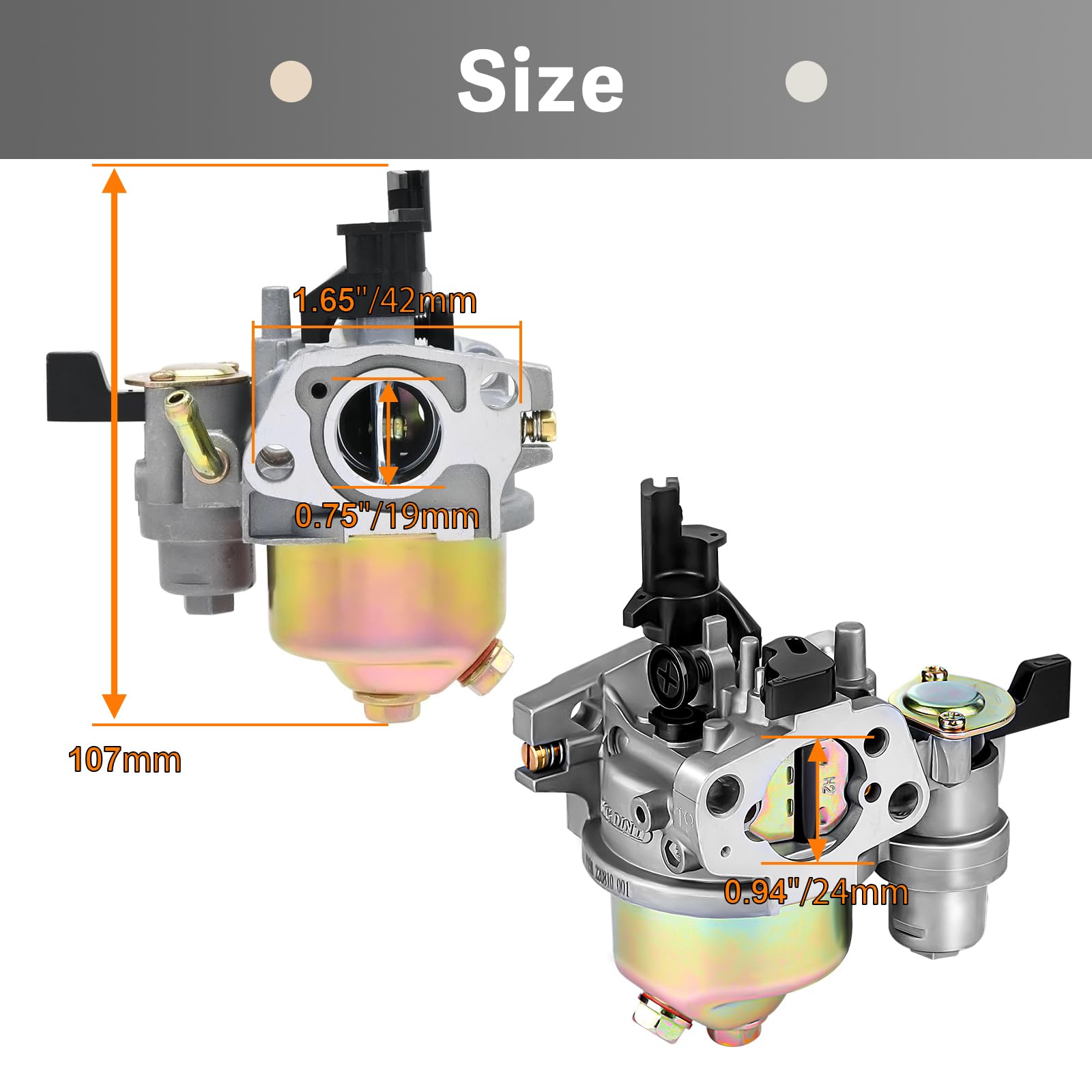 Automost carburetor for Honda GX200 ensures precise air fuel mix and smooth idle.