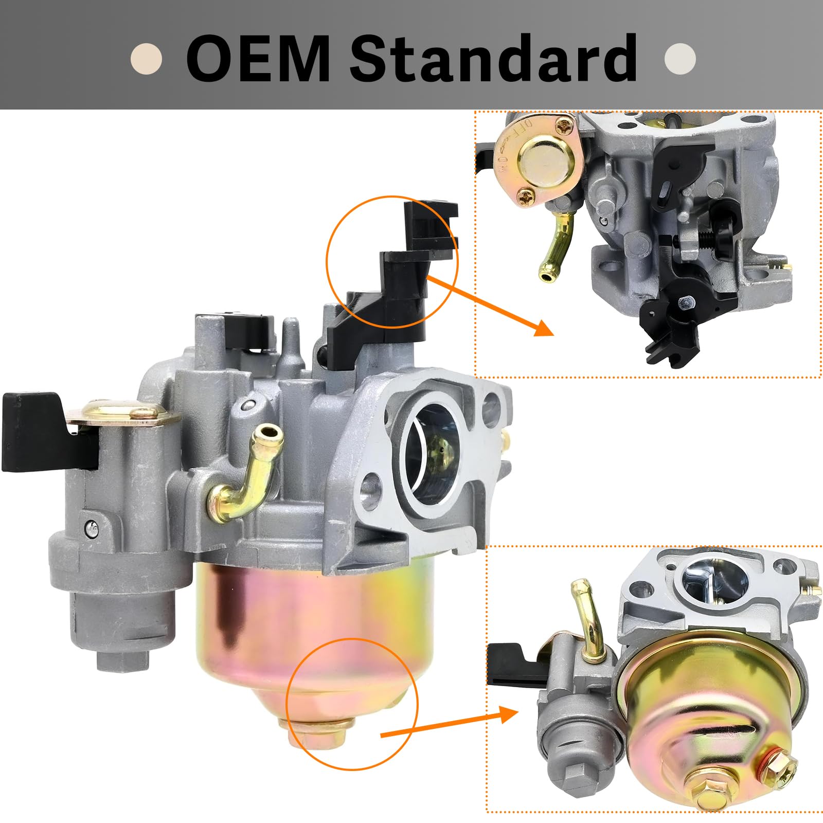 Automost carburetor for Predator 212cc engines improves throttle response and reliability.