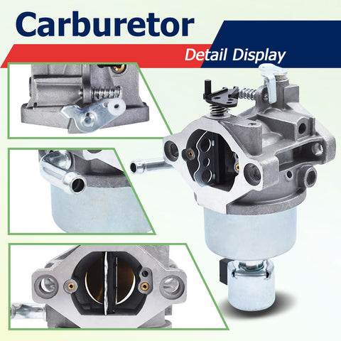 Autoparts carburetor component with fuel line in hand for easy installation.