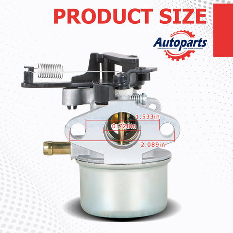 Autoparts carburetor packaging with product details