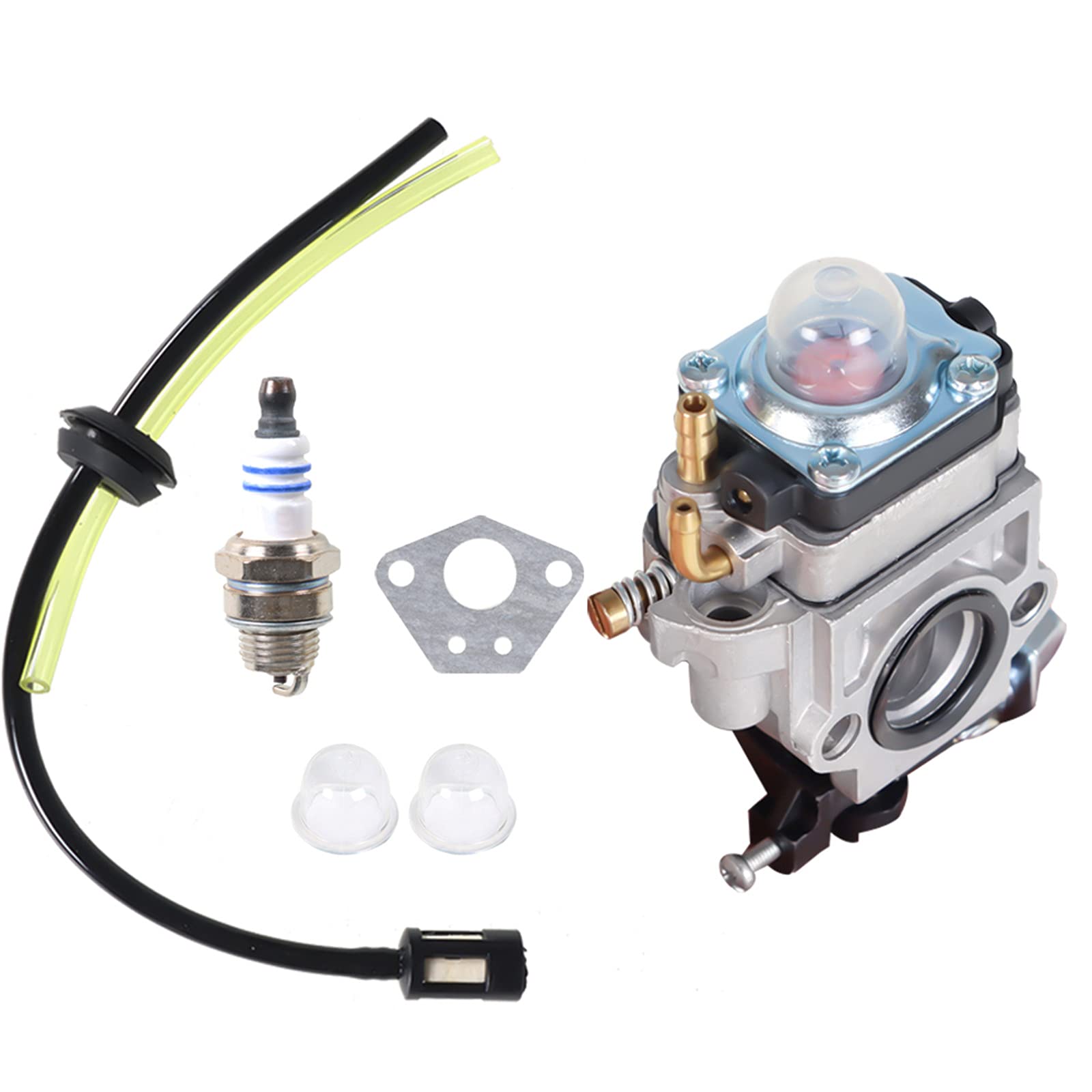 Autoparts carburetor for Powermate PCV43 front view showing sturdy build for reliable operation