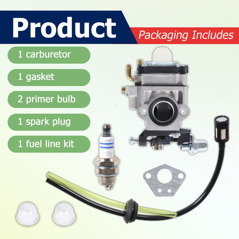Autoparts carburetor for Powermate PCV43 fuel line kit supports stable fuel flow
