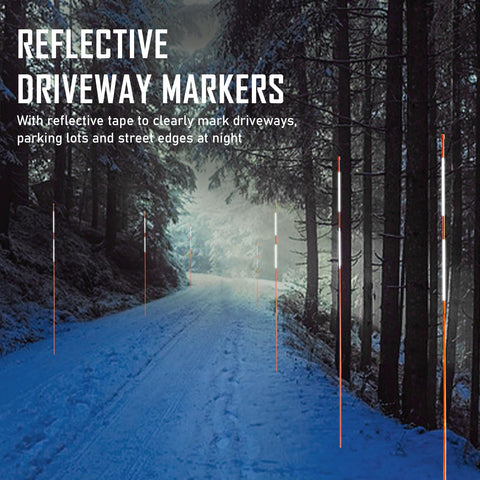 Autoparts flexible fiberglass driveway marker bends and rebounds after impact