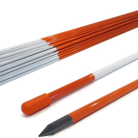 Autoparts orange reflective driveway marker 48in improves daytime visibility for driveways