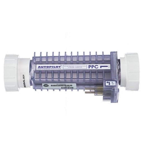 Autopilot PPC1 salt cell with unions for easy pool maintenance.