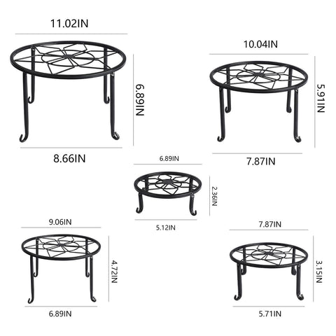 Autopromake indoor-outdoor plant stands suitable for humid spaces and patios.